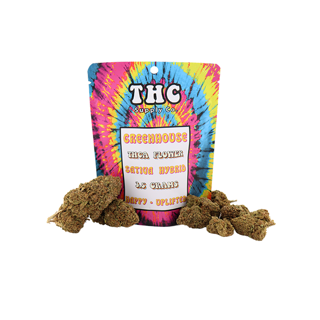 THCSC Greenhouse THCA Hemp Flower 3.5g / Sativa Hybrid / Tropicana Cookies